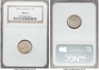 Victoria 10 Cents 1896 MS63 NGC, London mint, KM3. Well struck and lustrous with a hint of golden patina.

HID09801242017