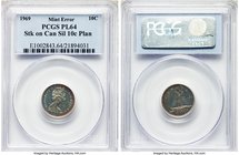 Elizabeth II Mint Error - Struck on Incorrect Planchet silver Prooflike 10 Cents 1969 PL64 PCGS, Royal Canadian mint, cf. KM73. Struck on a 10 Cents s...