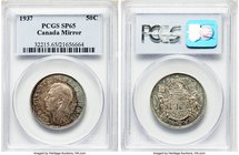 George VI Mirror Specimen 50 Cents 1937 SP65 PCGS, Royal Canadian mint, KM36. Mottled gray toning with nicely reflective fields.

HID09801242017