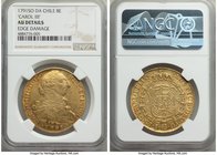 Charles IV gold 8 Escudos 1791 So-DA AU Details (Edge Damage) NGC, Santiago mint, KM54.

HID09801242017