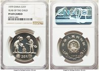 People's Republic Proof "Year of the Child" 35 Yuan 1979 PR69 Cameo NGC, KM8. Mintage: 14,000. 

HID09801242017