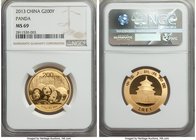 People's Republic gold Panda 200 Yuan (1/2 oz) 2013 MS69 NGC, KM-Unl., PAN-585A. From the Cargill-Atwood Collection

HID09801242017