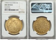 Charles IV gold 8 Escudos 1795 P-JF UNC Details (Cleaned) NGC, Popayan mint, KM62.2.

HID09801242017