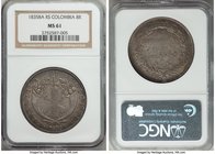 Republic 8 Reales 1835 BA-RS MS61 NGC, Bogota mint, KM89. Steel gray toning with underlying luster and a good, strong strike. An elusive type.

HID0...