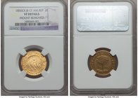 Central American Republic gold 2 Escudos 1850 CR-JB VF Details (Mount Removed) NGC, San Jose mint, KM15. Mintage: 7,432. A very scarce offering with r...
