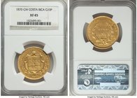 Republic gold 10 Pesos 1870-GW XF45 NGC, San Jose mint, KM115. Mintage: 20,000. The first year of the type with markedly well-preserved features for t...