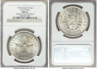 Republic "Star" Peso 1934 MS64 NGC, Philadelphia mint, KM15.2. Selections from the EMO Collection Cabinet

HID09801242017