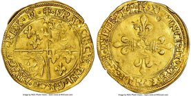 François I Ecu d'Or au soleil de Bretagne ND (1515-1547) AU50 NGC, Romans mint, 1st type, 3.41g, Fr-354, Dup-782. 1st and 3rd emissions, until 1528. ·...