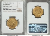 Louis XIV gold Louis d'Or 1702-A UNC Details (Obverse Scratched) NGC, Paris mint, KM334.1. Overstruck on an earlier Louis d'Or of the same monarch. Ex...