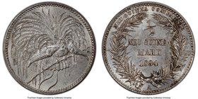 German Colony. Wilhelm II 1/2 Mark 1894-A MS64 PCGS, Berlin mint, KM4. Frosty white with traces of localized tone on the reverse. 

HID09801242017