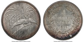 German Colony. Wilhelm II Mark 1894-A MS63 PCGS, Berlin mint, KM5, J-705. A superb, brightly white representative of this popular type that is just be...