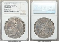 Augsburg. Gustavus Adolphus Taler 1632 AU Details (Edge Filing) NGC, KM-A68, Dav-4543. A highly coveted taler-type produced during the Swedish occupat...