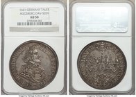 Augsburg. Free City Taler 1641 AU58 NGC, KM77, Dav-5039. With the name and titles of Ferdinand III. An always very pleasing type to encounter, hardly ...