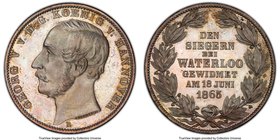 Hannover. Georg V "Waterloo" Taler 1865-B MS64 PCGS, Hannover mint, KM241. A very flashy and nearly prooflike representative of this type given to vet...