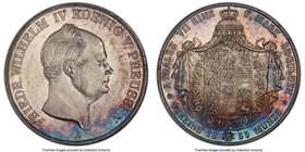 Prussia. Friedrich Wilhelm IV 2 Taler 1855-A MS62 PCGS, Berlin mint, KM467. Boasting an incredibly eye appeal that seems to push the upper limits of i...