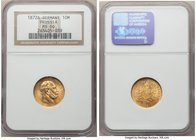 Prussia. Wilhelm I gold 10 Mark 1872-A MS66 NGC, Berlin mint, KM502. 

HID09801242017