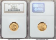 Prussia. Wilhelm I gold 10 Mark 1873-A MS65 NGC, Berlin mint, KM502. 

HID09801242017