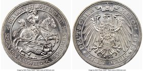 Prussia. Wilhelm II "Mansfeld" 3 Mark 1915-A MS66 NGC, Berlin mint, KM539, J-115. 

HID09801242017