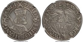 Saxony. Friedrich Johann & Georg Taler ND (1507-1525) VF25 NGC, Annaberg mint, Dav-9709. One of the first Taler types produced in Germany, and known a...