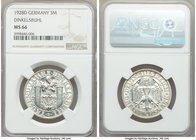 Weimar Republic "Dinkelsbuhl" 3 Mark 1928-D MS66 NGC, Munich mint, KM59. A peak grade for this coveted Weimar commemorative gifted with frosty luster ...