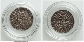 Kings of All England. Edward the Confessor (1042-1066) Penny ND (1046-1048) UNC (flan crack), London mint, Aelfwig as moneyer, Trefoil Quadrilateral t...