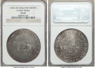 Charles I Crown ND (1642-1643) VF25 NGC, Truro mint, Rose mm, KM333, S-3045. A bit weakly struck over the king's torso, though the horse remains well-...