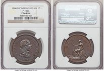 George III bronze Proof Penny 1806-SOHO PR65 Brown NGC, Soho mint, S-3780, Peck-1326. Edge grained. A magnificent specimen with clear cameo contrasts ...