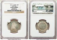 George III Proof 18 Pence (1 Shilling 6 Pence) Token 1811 PR64 Cameo NGC, KM-Tn2, Davis-61. Presently tied for the second finest across NGC and PCGS c...