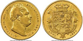 William IV gold Sovereign 1832 VF30 NGC, KM717, S-3829B. Exhibiting relatively evenly distributed wear with just the smallest hints of mint luster pro...