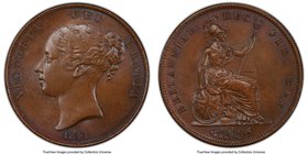 Victoria Penny 1841 MS64 Brown PCGS, KM739, S-3948. Variety without colon after DEF. A rich chocolate piece that exists very much on the cusp of gem, ...