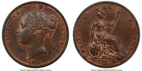 Victoria Penny 1859 MS64 Brown PCGS, KM739, S-3948. Glistening luster concentrates on the highpoints of the design to provide an incredibly crisp fini...