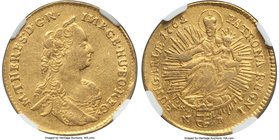 Maria Theresa gold Ducat 1762-NB XF45 NGC, Nagybanya mint, KM334, Fr-181. The first example of this date we have offered, and the only example certifi...