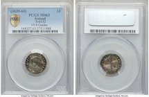 Hiberno-Norse. Phase III Penny ND (1035-1060) MS63 PCGS, Long Cross and Hand Type, S-6132. Imitating the Long Cross coinage of Aethelred II. Rather ha...