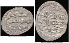 Ottoman Empire. Orhan Ghazi (AH 724-761 / AD 1324-1360) Akce AH 727 (AD 1326/7) AU50 NGC, Bursa mint (in Turkey), A-1288.2 (R), Pere-Unl., Damali-2-BU...