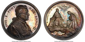 Papal States. Pius X silver Specimen Medal Anno II (1905) SP63 PCGS, Mont-13. 40mm. By F. Bianchi. A stunning piece with natural silver surfaces overl...