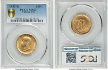 Vittorio Emanuele III gold 100 Lire Anno X (1932)-R MS62 PCGS, Rome mint, KM72. Mintage: 9,081. AGW 0.2546 oz. 

HID09801242017