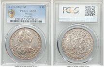 Charles III 8 Reales 1776 Mo-FM AU55 PCGS, Mexico City mint, KM106.2, Cal-921. Close to fully struck, the strike balanced and well-centered. A strong ...