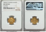 Charles IV gold Escudo 1806 Mo-TH UNC Details (Cleaned) NGC, Mexico City mint, KM120.

HID09801242017
