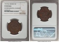 Estados Unidos 5 Centavos 1931-Mo VF Details (Environmental Damage) NGC, Mexico City mint, KM422. The key date in the series and a type which almost n...