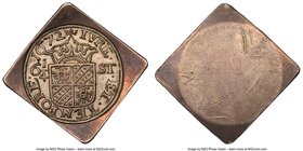 Groningen & Ommeland. Provincial 6-1/4 Stuivers 1672 MS62 NGC, KM24. Conditionally scarce, this example represents the finest of its type that we have...