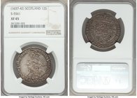 Charles I 12 Shillings ND (1637-1642) XF45 NGC, KM85, S-5561. Moderately circulated, with pleasing detail remaining, the majority outlined in accentin...