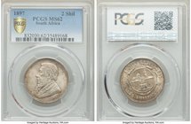 Republic 2 Shillings 1897 MS62 PCGS, Pretoria mint, KM6.

HID09801242017