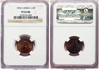 George VI 9-Piece Certified Proof Set 1952 NGC, 1) Farthing - PR65 Red and Brown, KM32.2 2) 1/2 Penny - PR66 Red and Brown, KM33 3) Penny - PR66 Red a...