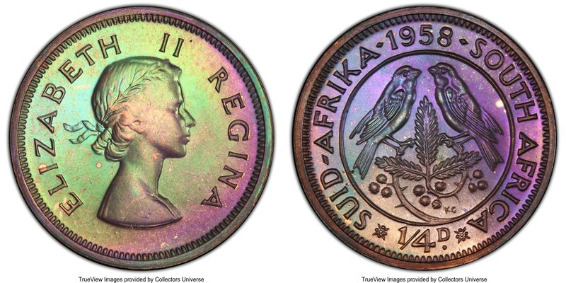 Elizabeth II 9-Piece Proof Set 1958 PCGS, KM-PS45. Mintage: 560. Includes the Fa...