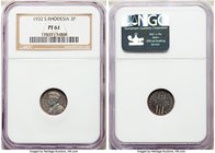 George V 5-Piece Certified Proof Set 1932 NGC, 1) 3 Pence - PR61, KM1 2) 6 Pence - PR63, KM2 3) Shilling - PR63, KM3 4) 2 Shillings - PR61, KM4 5) 1/2...