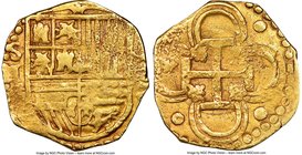 Philip II gold Cob 2 Escudos ND (1556-1598) S-M AU50 NGC, Seville mint, Fr-168. 6.76gm. 

HID09801242017