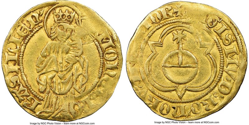 Basel. Free Imperial City gold Goldgulden ND (1433-1437) XF40 NGC, Fr-4. Struck ...
