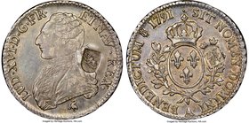 Bern. Canton Counterstamped 40 Batzen ND (1816-1819) AU50 NGC, KM179. C/S (AU Standard). A lovely counterstamped specimen, produced from a Louis XVI E...