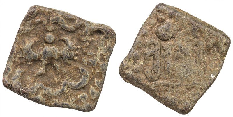 GUPTA: Kumaragupta I, 409-450/52, lead square (3.43g), Pieper-891 (this piece), ...