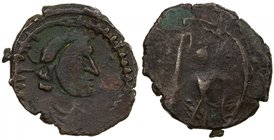 CEYLON: Anonymous, 3rd to 4th century AD, AE unit (1.67g), Mitch-5165 ff, Codrington Plate II, nos. 18-19, local imitation of a Roman copper coin: Imp...